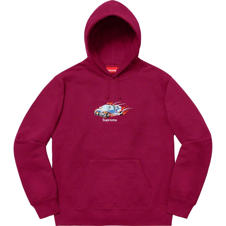 Details on Cop Car Hooded Sweatshirt Dark Magenta from fall winter
                                                    2019 (Price is $158)