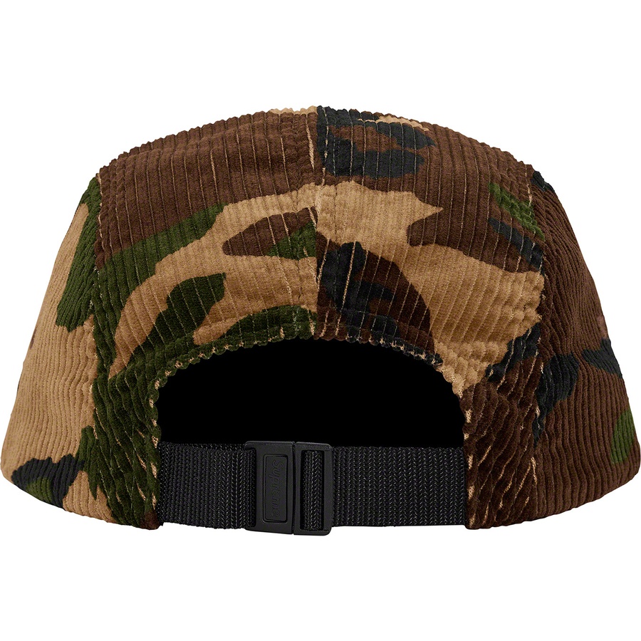 Details on Camo Corduroy Camp Cap Woodland Camo from fall winter 2019 (Price is $48)