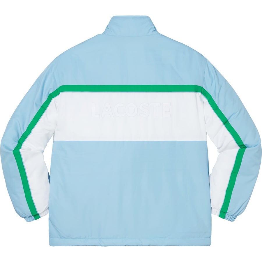 Details on Supreme LACOSTE Puffy Half Zip Pullover Light Blue from fall winter
                                                    2019 (Price is $218)