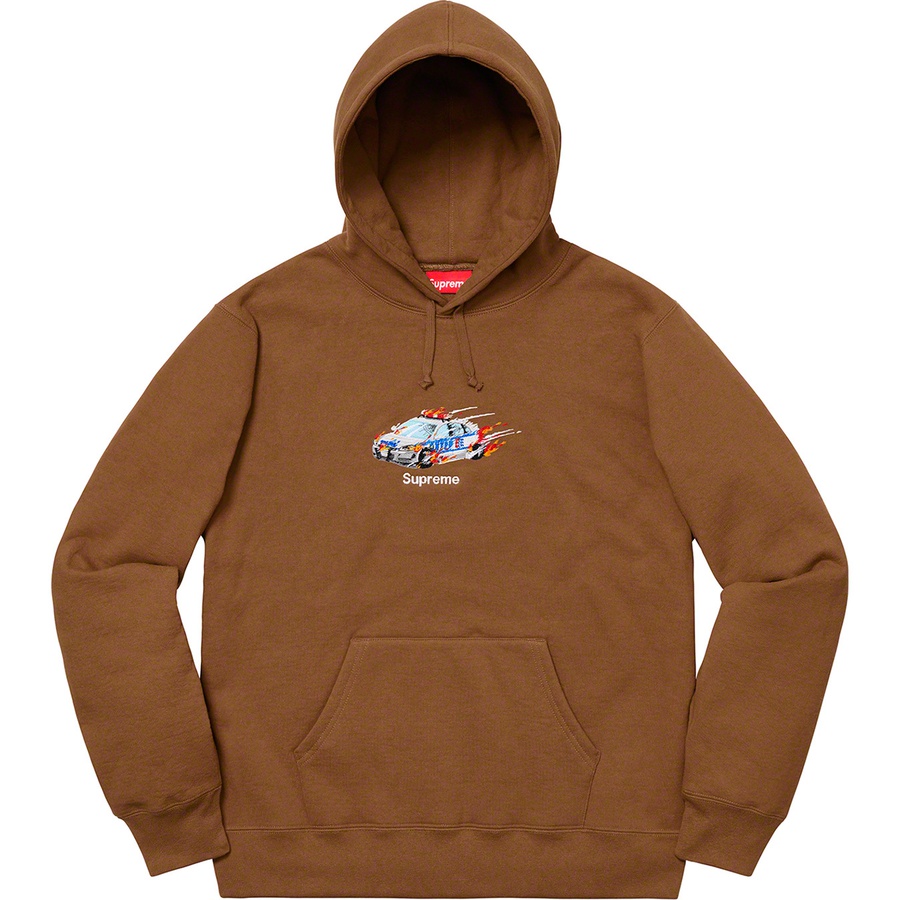 Details on Cop Car Hooded Sweatshirt Brown from fall winter
                                                    2019 (Price is $158)
