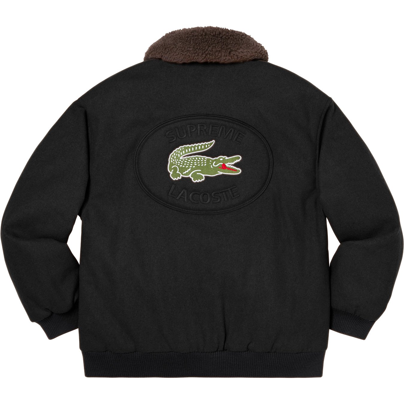 LACOSTE Wool Bomber Jacket - fall winter 2019 - Supreme