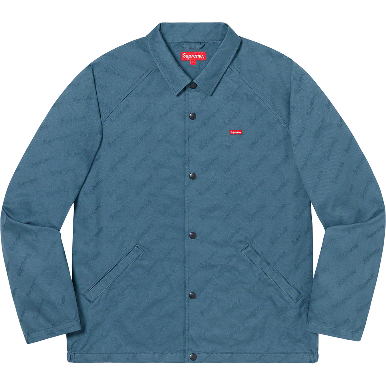 Snap Front Jacquard Logos Twill Jacket - fall winter 2019 - Supreme