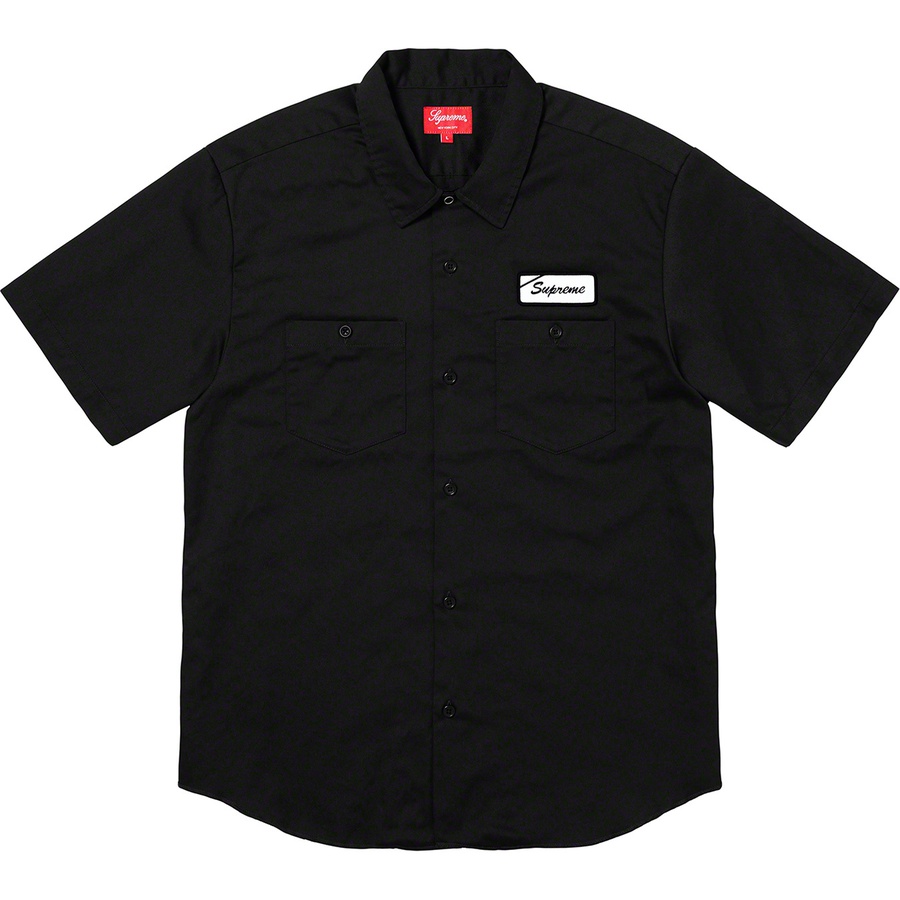 Details on God's Favorite S S Work Shirt Black from fall winter 2019 (Price is $128)