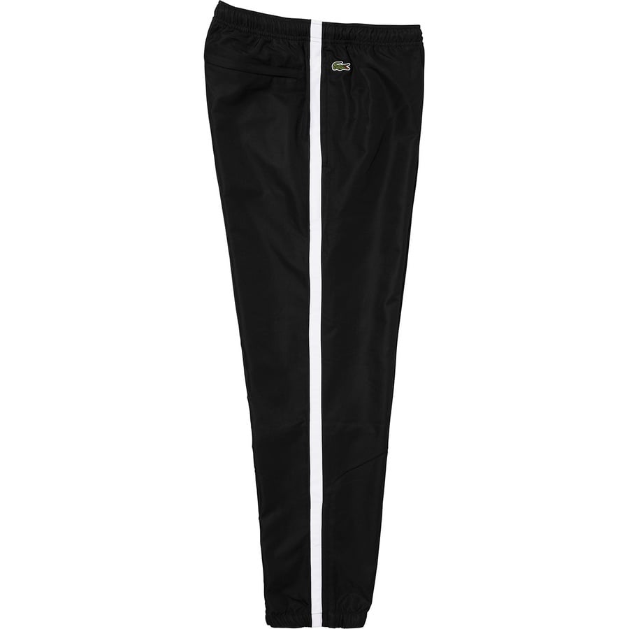 Details on Supreme LACOSTE Track Pant Black from fall winter
                                                    2019 (Price is $148)