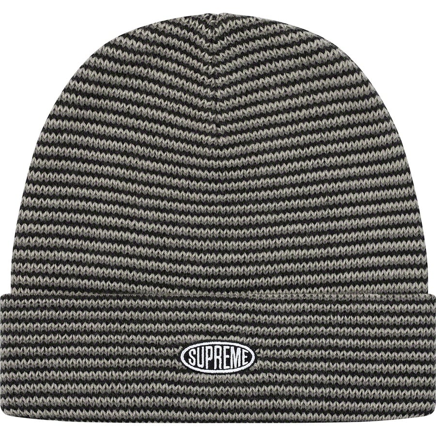 Details on Zig Zag Stripe Beanie Black from fall winter 2019 (Price is $34)