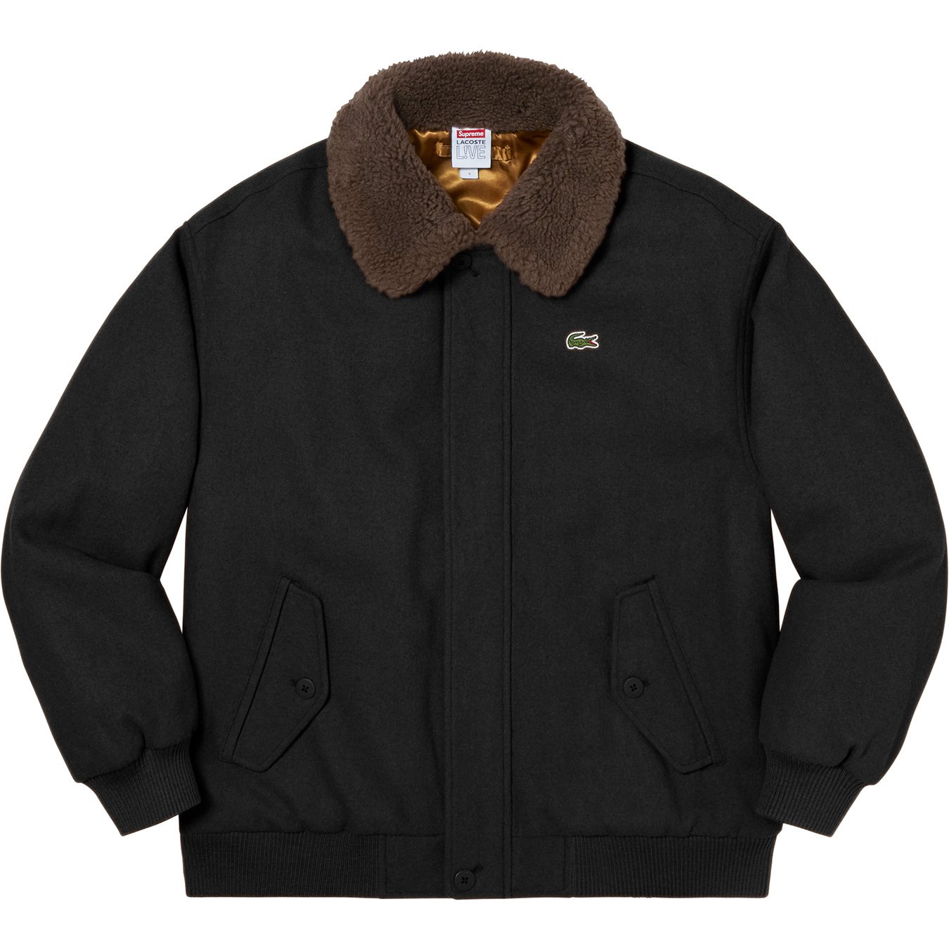 LACOSTE Wool Bomber Jacket - fall winter 2019 - Supreme