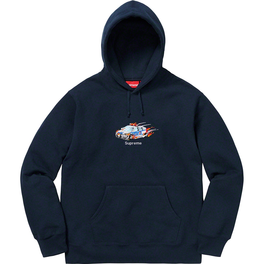Details on Cop Car Hooded Sweatshirt Navy from fall winter
                                                    2019 (Price is $158)