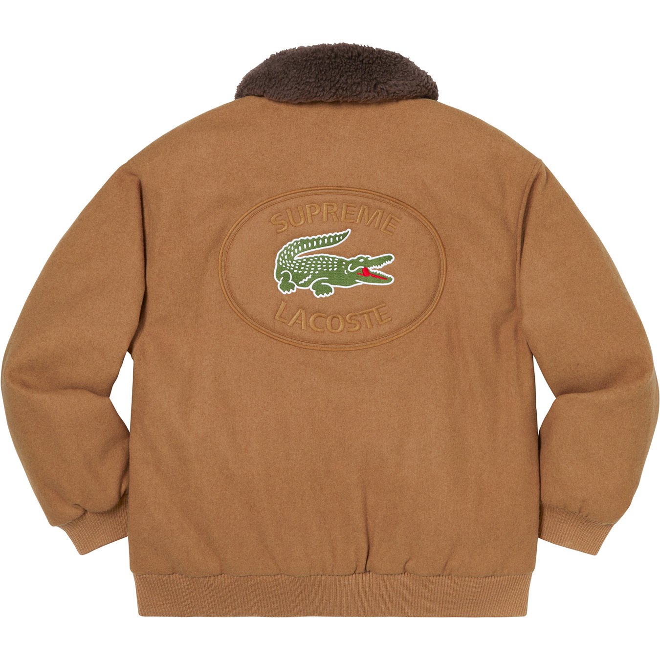 LACOSTE Wool Bomber Jacket - fall winter 2019 - Supreme