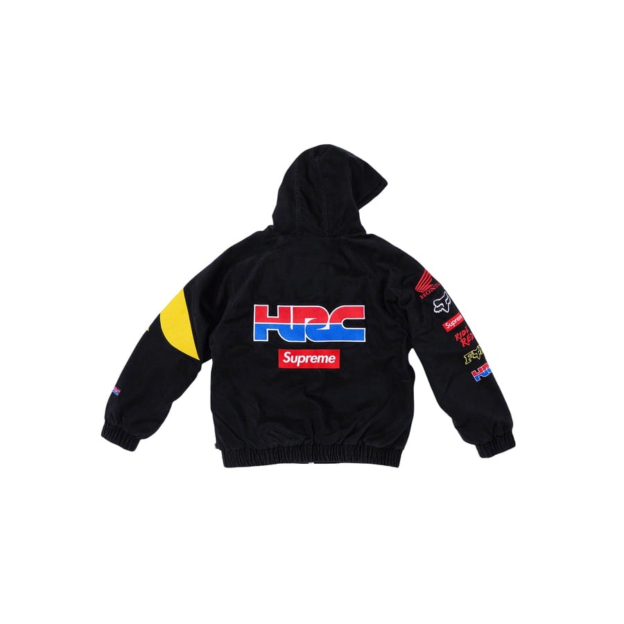 Details on Supreme Honda Fox Racing Puffy Zip Up Jacket  from fall winter
                                                    2019 (Price is $258)