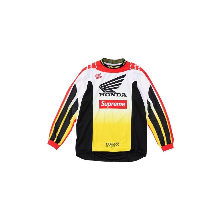 Details on Supreme Honda Fox Racing Moto Jersey Top  from fall winter
                                                    2019 (Price is $158)