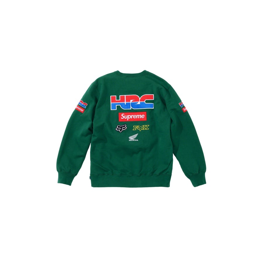 Details on Supreme Honda Fox Racing Crewneck  from fall winter
                                                    2019 (Price is $158)