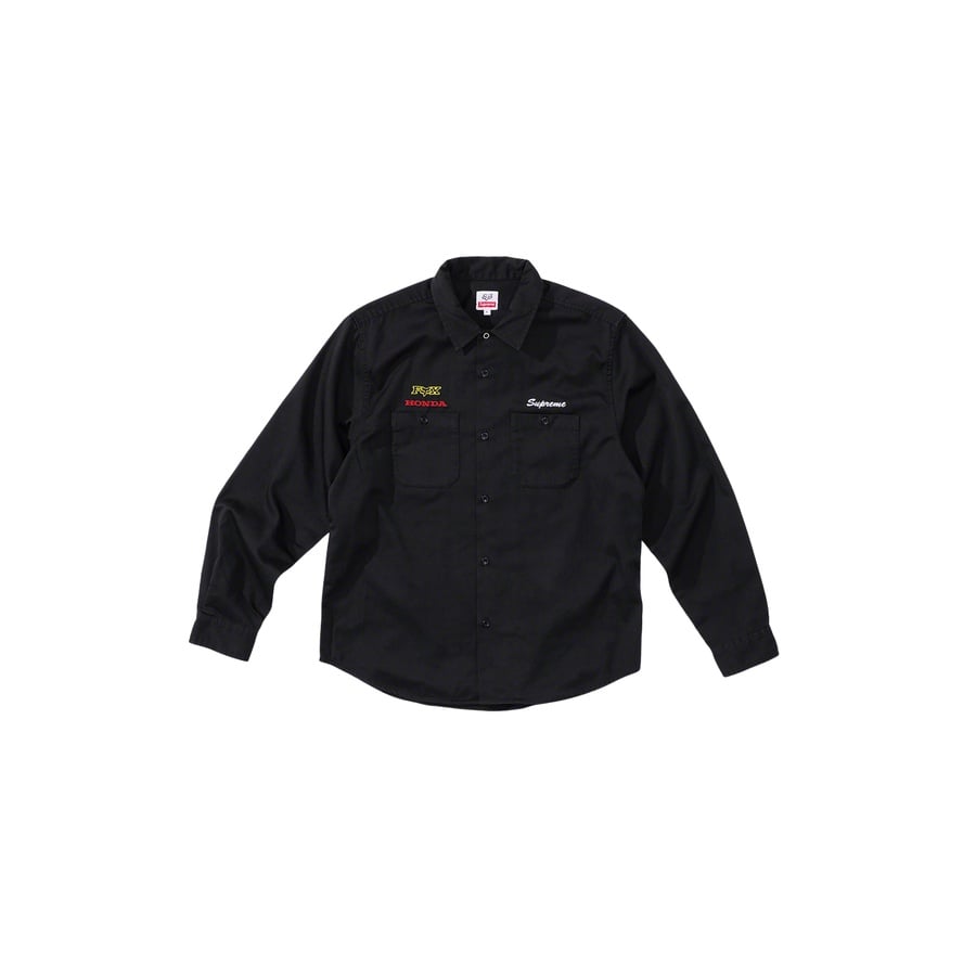 Details on Supreme Honda Fox Racing Work Shirt  from fall winter
                                                    2019 (Price is $148)