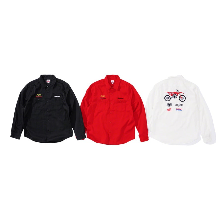 Supreme Supreme Honda Fox Racing Work Shirt releasing on Week 6 for fall winter 2019