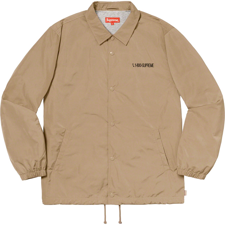 Details on 1-800 Coaches Jacket Tan from fall winter 2019 (Price is $148)