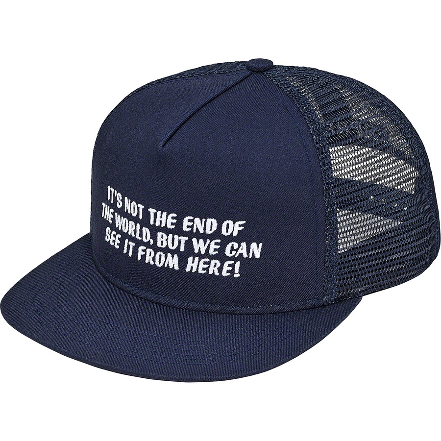 Details on End of the World Mesh Back 5-Panel Navy from fall winter 2019 (Price is $42)