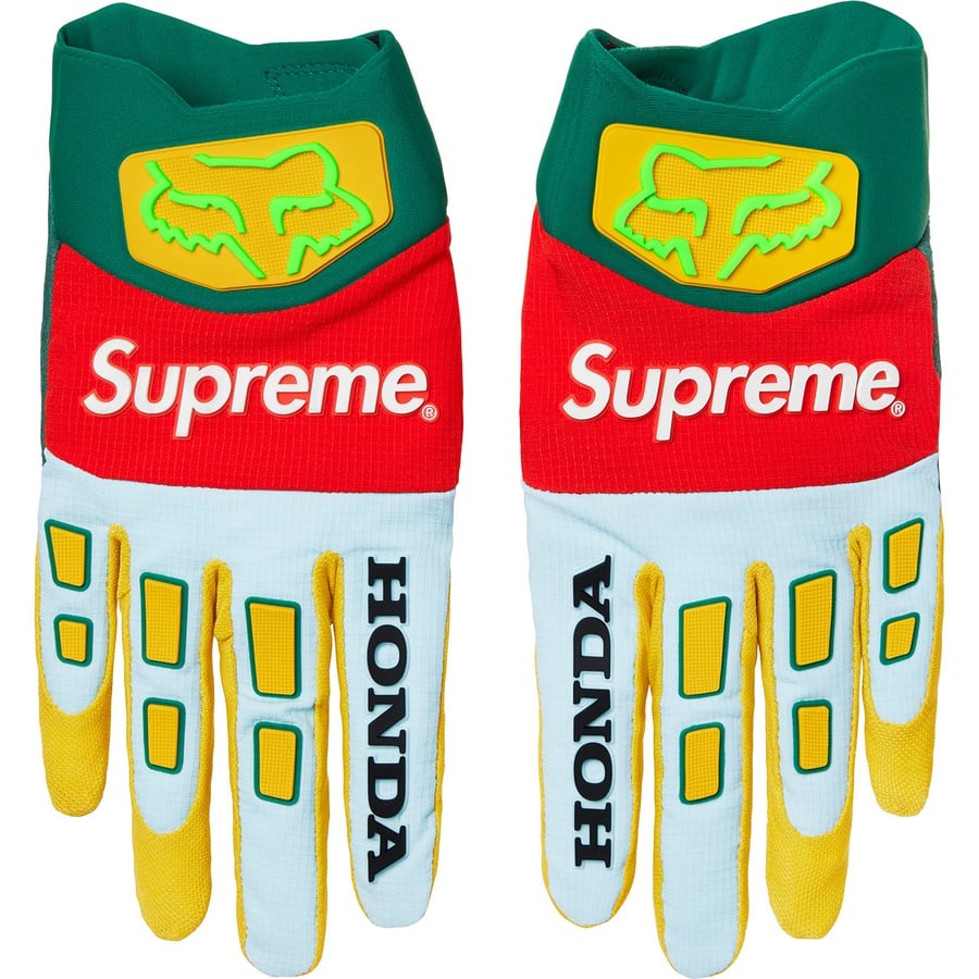 Details on Supreme Honda Fox Racing Gloves Moss from fall winter
                                                    2019 (Price is $88)