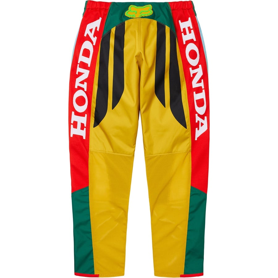 Details on Supreme Honda Fox Racing Moto Pant Moss from fall winter
                                                    2019 (Price is $238)