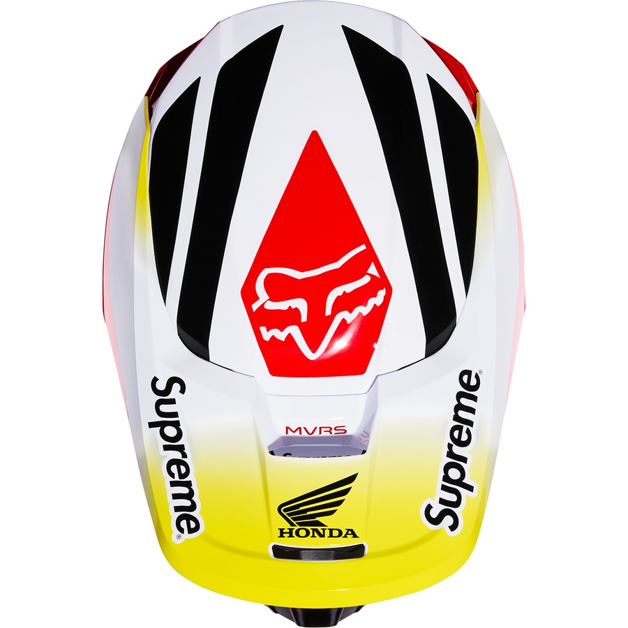Details on Supreme Honda Fox Racing V1 Helmet Red from fall winter
                                                    2019 (Price is $258)