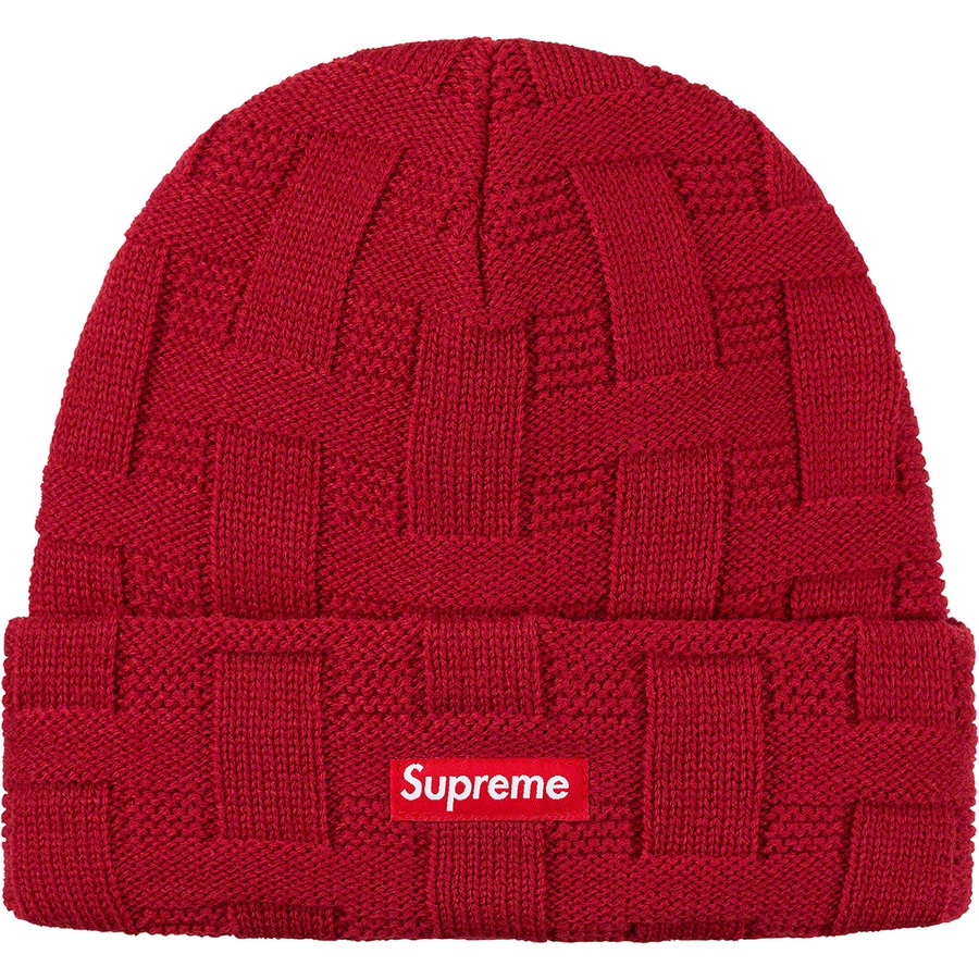 Details on Basket Weave Beanie Cardinal from fall winter 2019 (Price is $34)