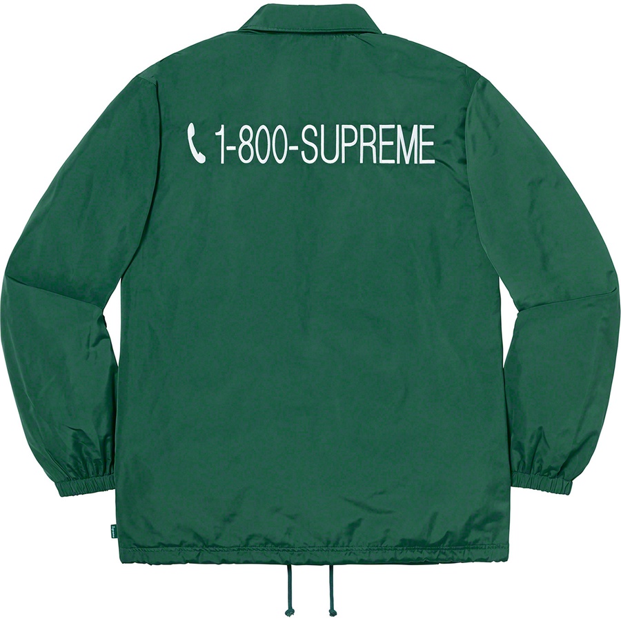 Details on 1-800 Coaches Jacket Dark Green from fall winter 2019 (Price is $148)