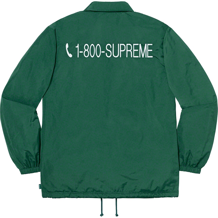 Details on 1-800 Coaches Jacket Dark Green from fall winter
                                                    2019 (Price is $148)