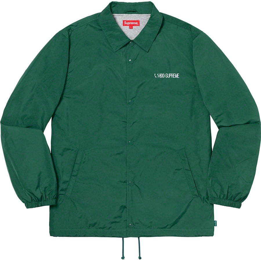 Details on 1-800 Coaches Jacket Dark Green from fall winter
                                                    2019 (Price is $148)