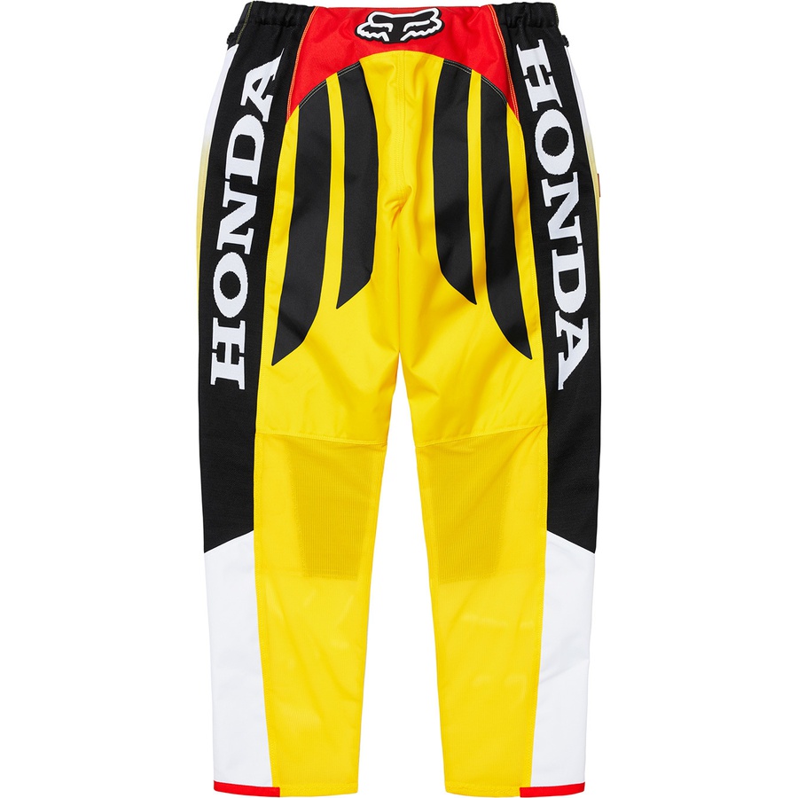 Details on Supreme Honda Fox Racing Moto Pant Red from fall winter 2019 (Price is $238)