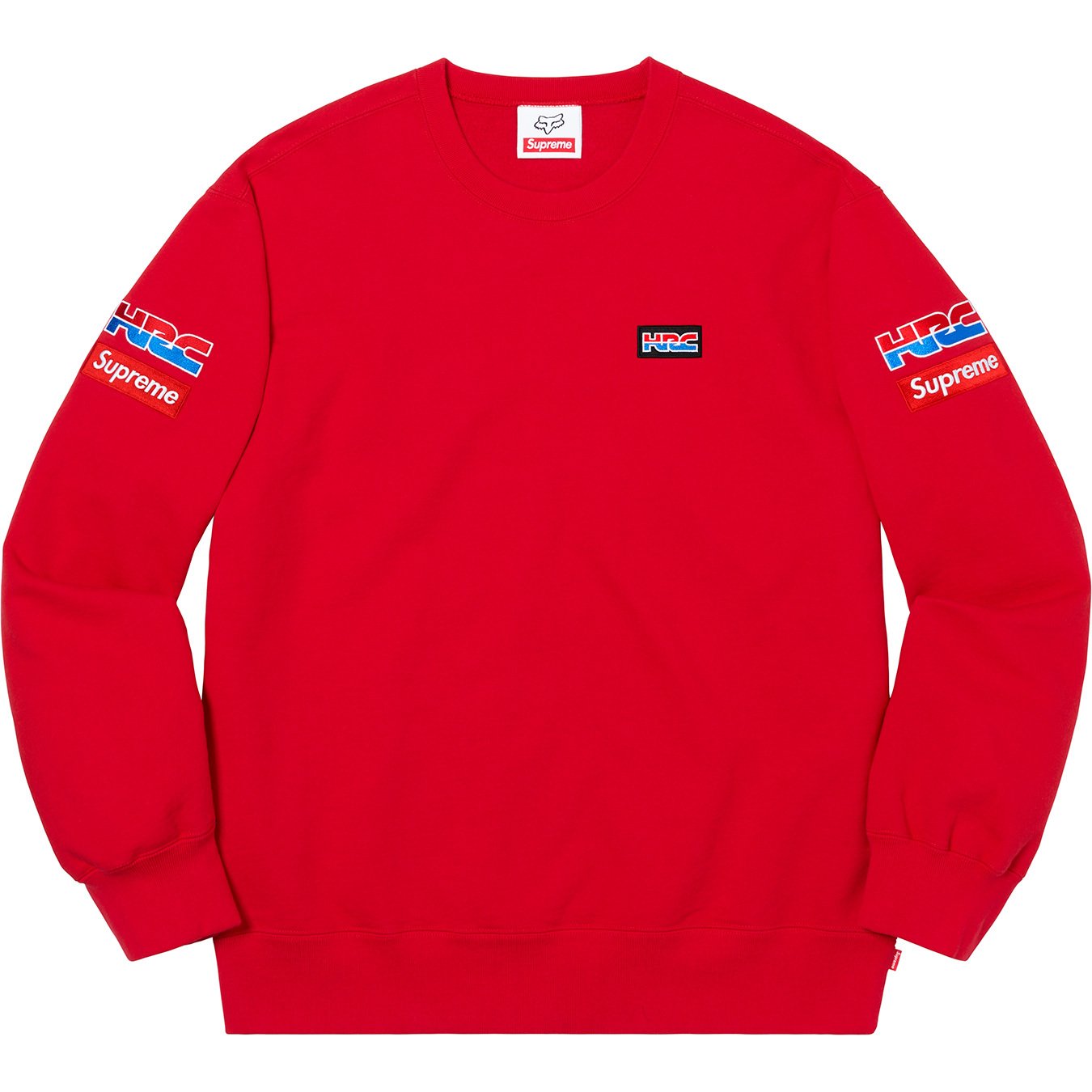 19AW Supreme Honda Fox Racing Crewneck 赤-