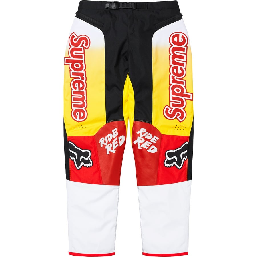 Details on Supreme Honda Fox Racing Moto Pant Red from fall winter
                                                    2019 (Price is $238)