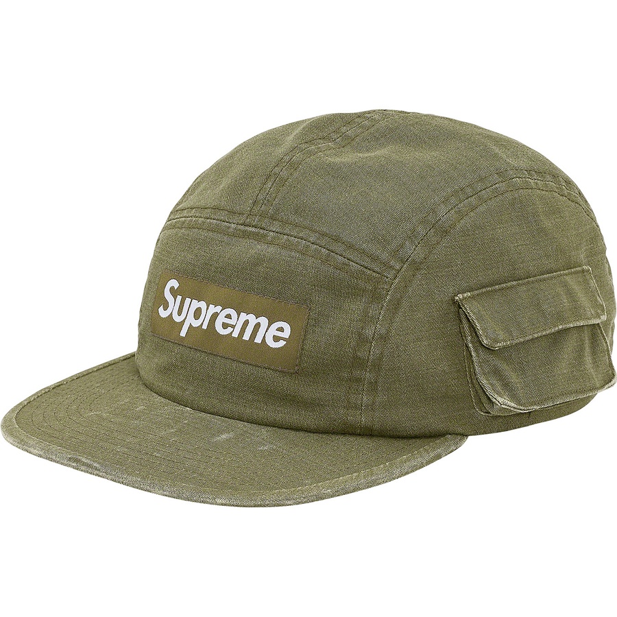 Details on Snap Pocket Camp Cap Olive from fall winter 2019 (Price is $48)