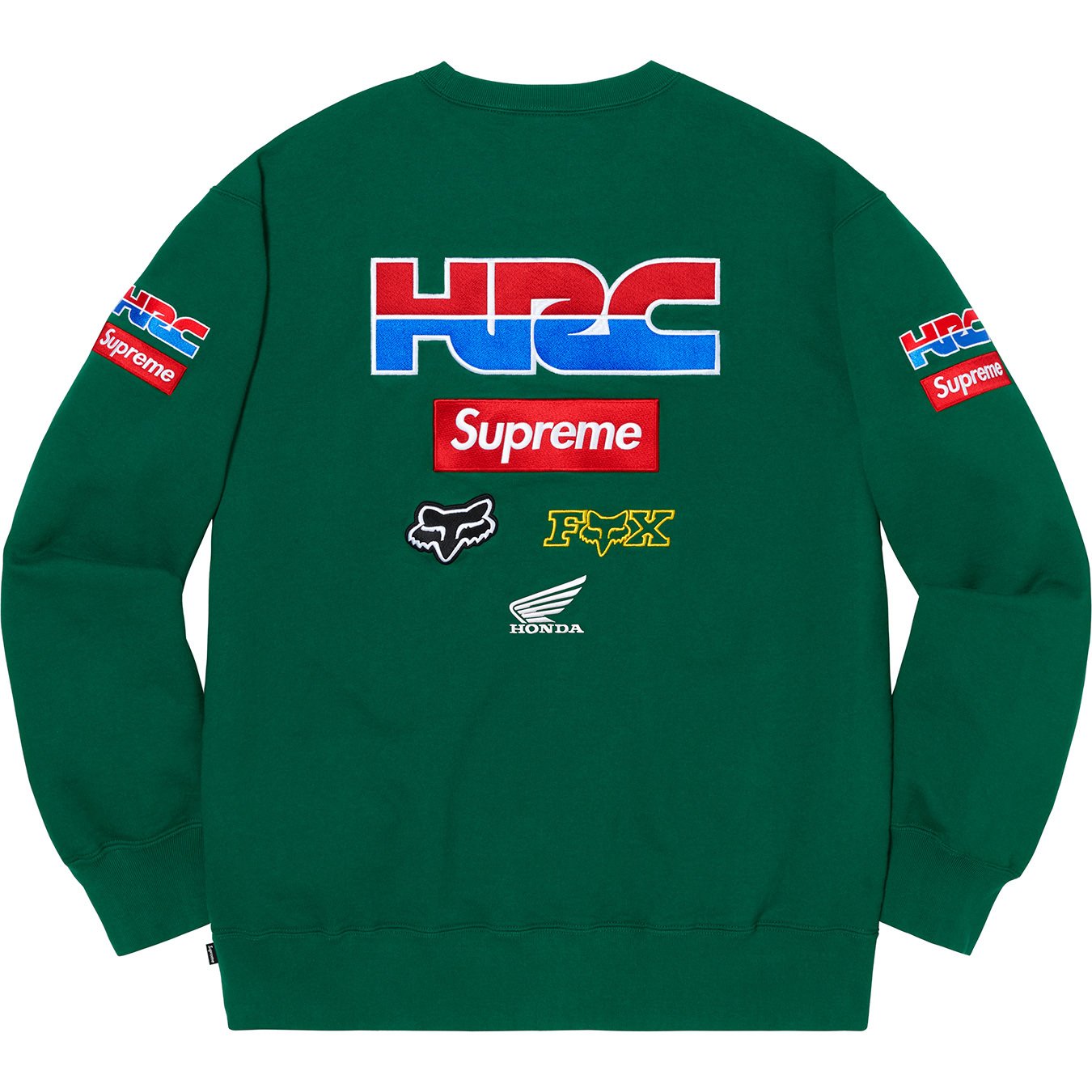 S supreme honda fox racing crewneck