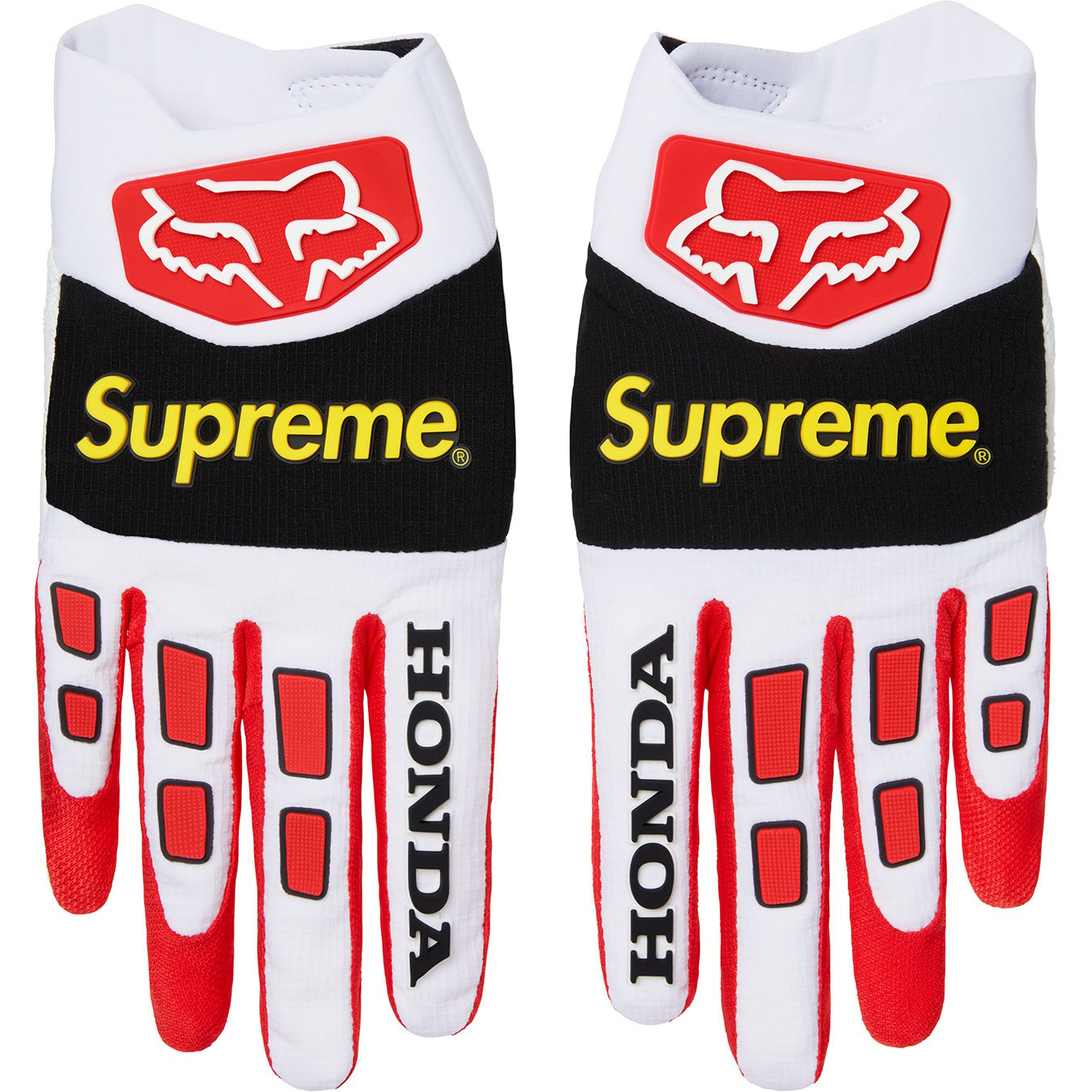 Supreme Honda Fox Racing Gloves Red