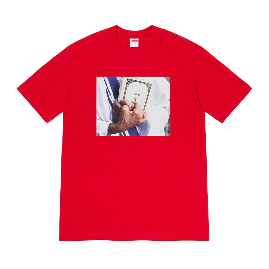 Supreme Bible Tee released during fall winter 19 season