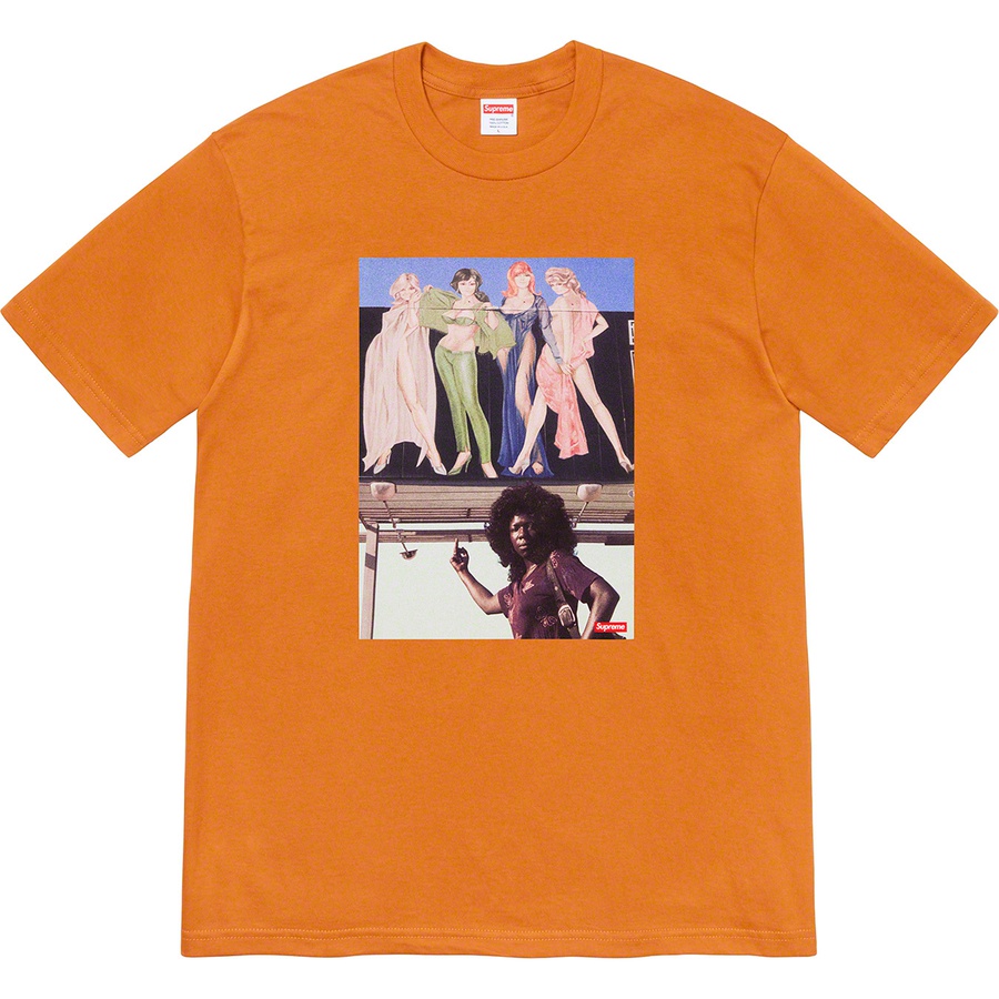 Details on American Picture Tee Burnt Orange from fall winter
                                                    2019 (Price is $38)