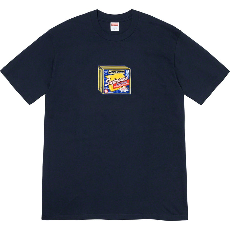 Details on Cheese Tee Navy from fall winter
                                                    2019 (Price is $38)