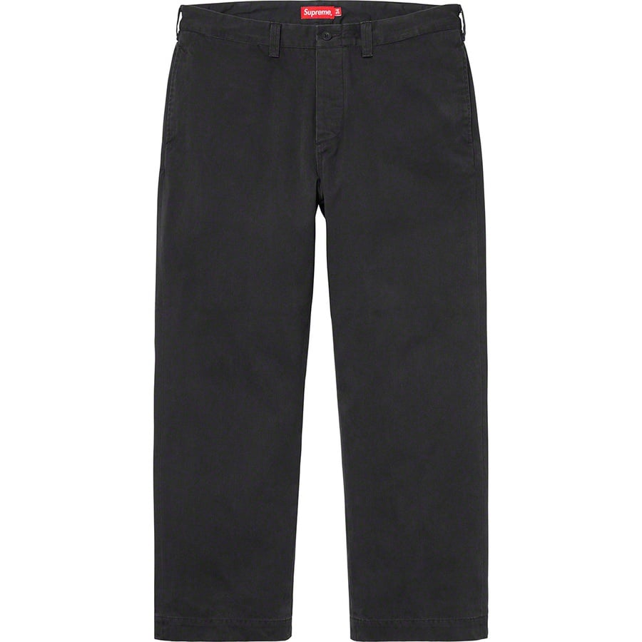 Supreme Crown Chino Pant (FW19) - Black - $148