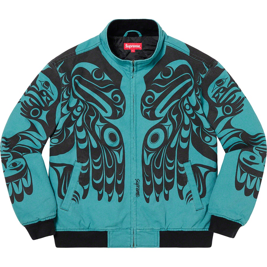 Details on Makah Zip Up Jacket Teal from fall winter 2019 (Price is $198)