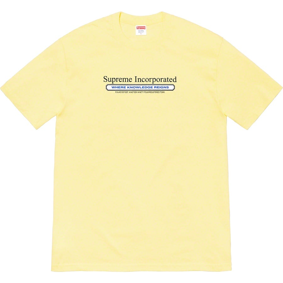Details on Inc. Tee Pale Yellow from fall winter 2019 (Price is $38)