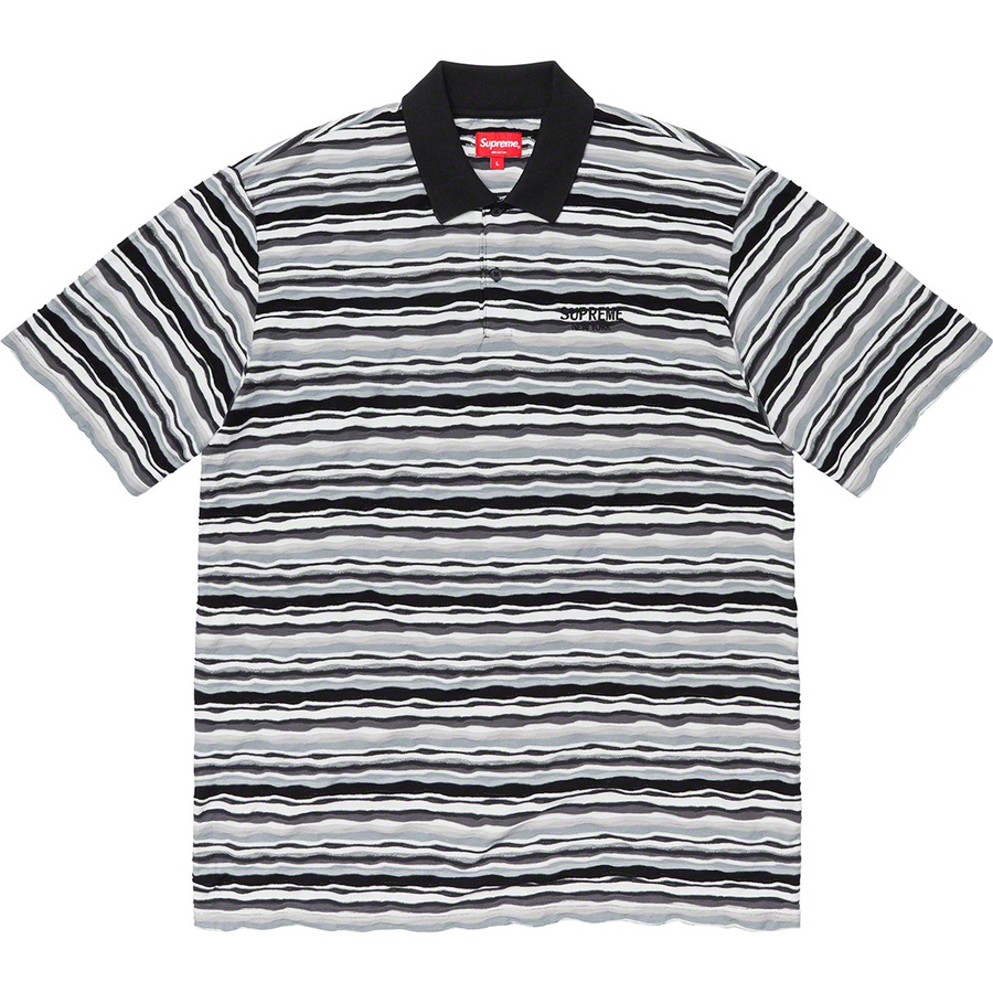 Details on Textured Stripe Polo Black from fall winter
                                                    2019 (Price is $88)