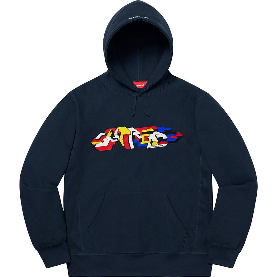 Details on Delta Logo Hooded Sweatshirt Navy from fall winter
                                                    2019 (Price is $158)