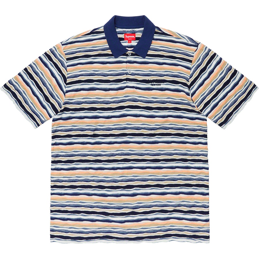 Details on Textured Stripe Polo Navy from fall winter 2019 (Price is $88)