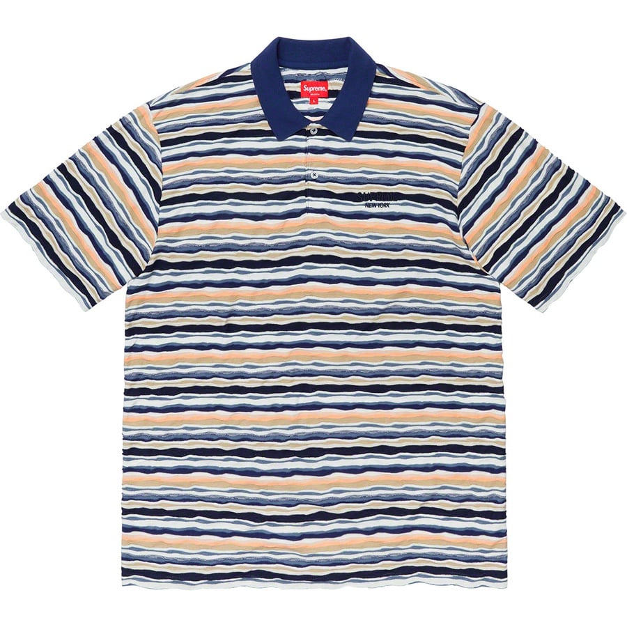 Details on Textured Stripe Polo Navy from fall winter
                                                    2019 (Price is $88)