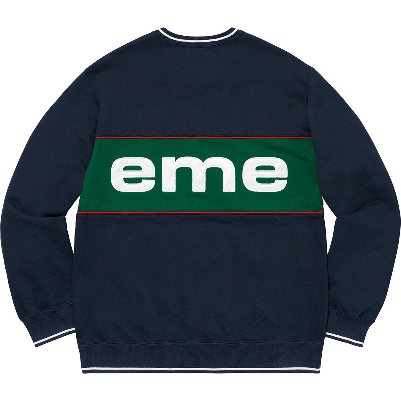 Supreme Piping Crewneck Navy