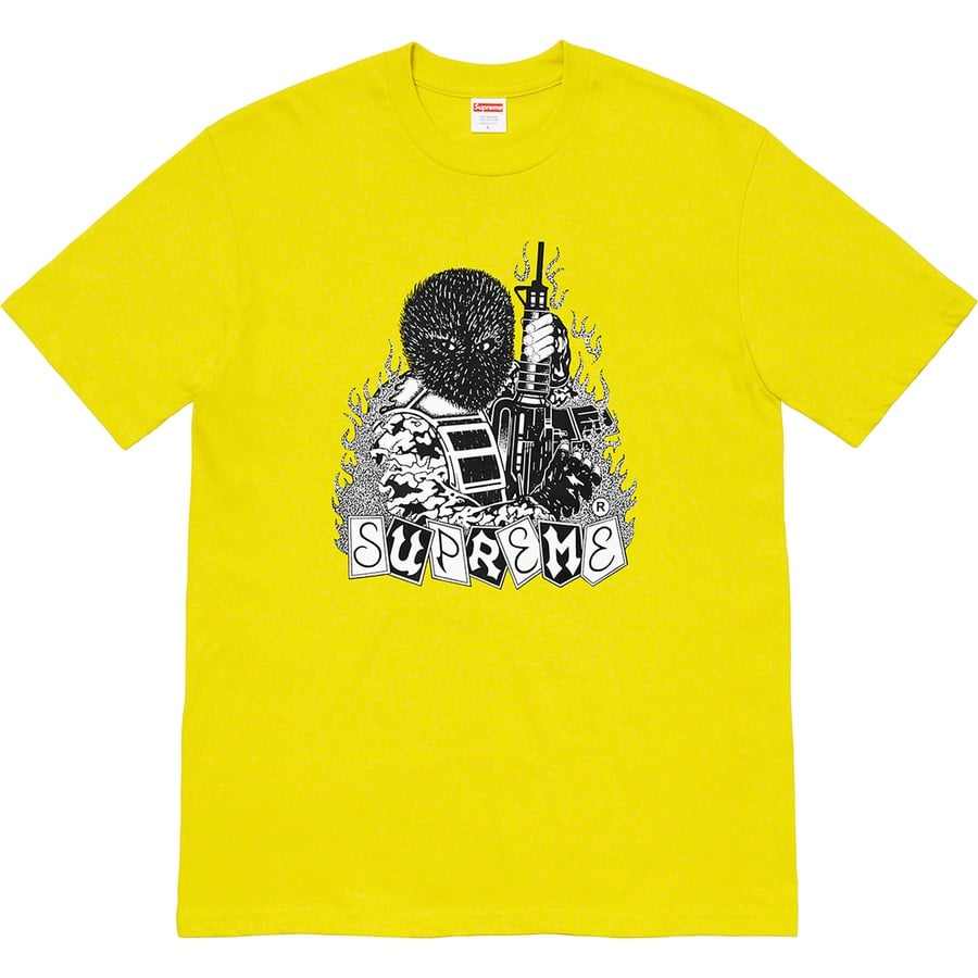 Details on Mercenary Tee Sulfur from fall winter
                                                    2019 (Price is $38)