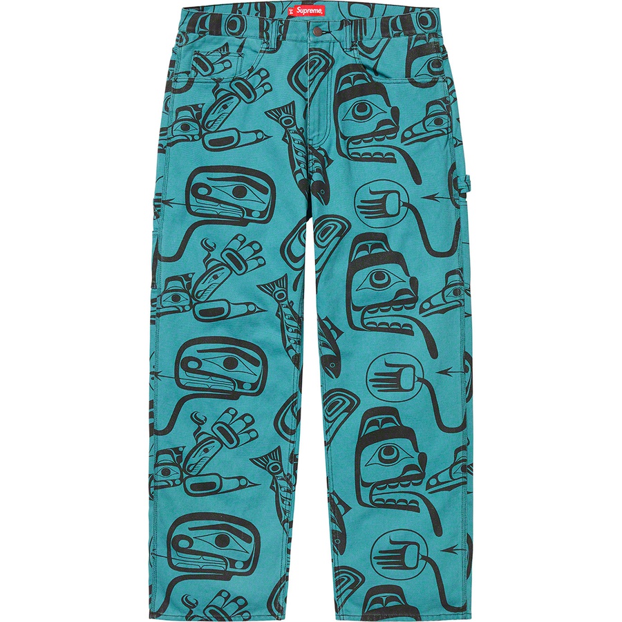 Details on Painter Pant Teal Haida from fall winter
                                                    2019 (Price is $158)