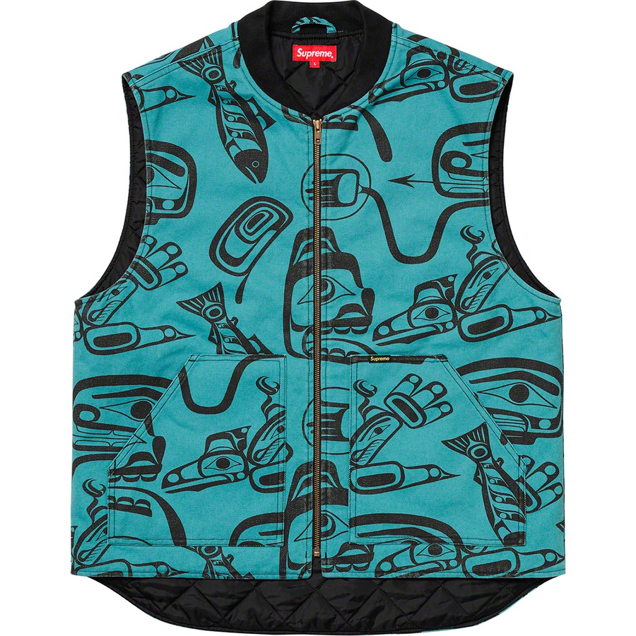 Supreme Haida Work Vest (FW19) - Teal - $158