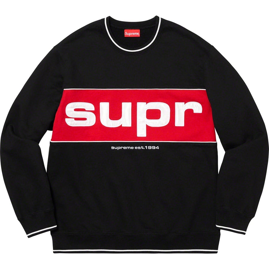 Details on Piping Crewneck Black from fall winter
                                                    2019 (Price is $138)