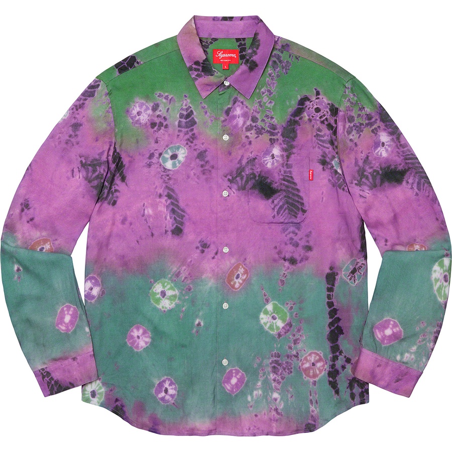 Details on Batik Print Rayon Shirt Purple from fall winter
                                                    2019 (Price is $138)