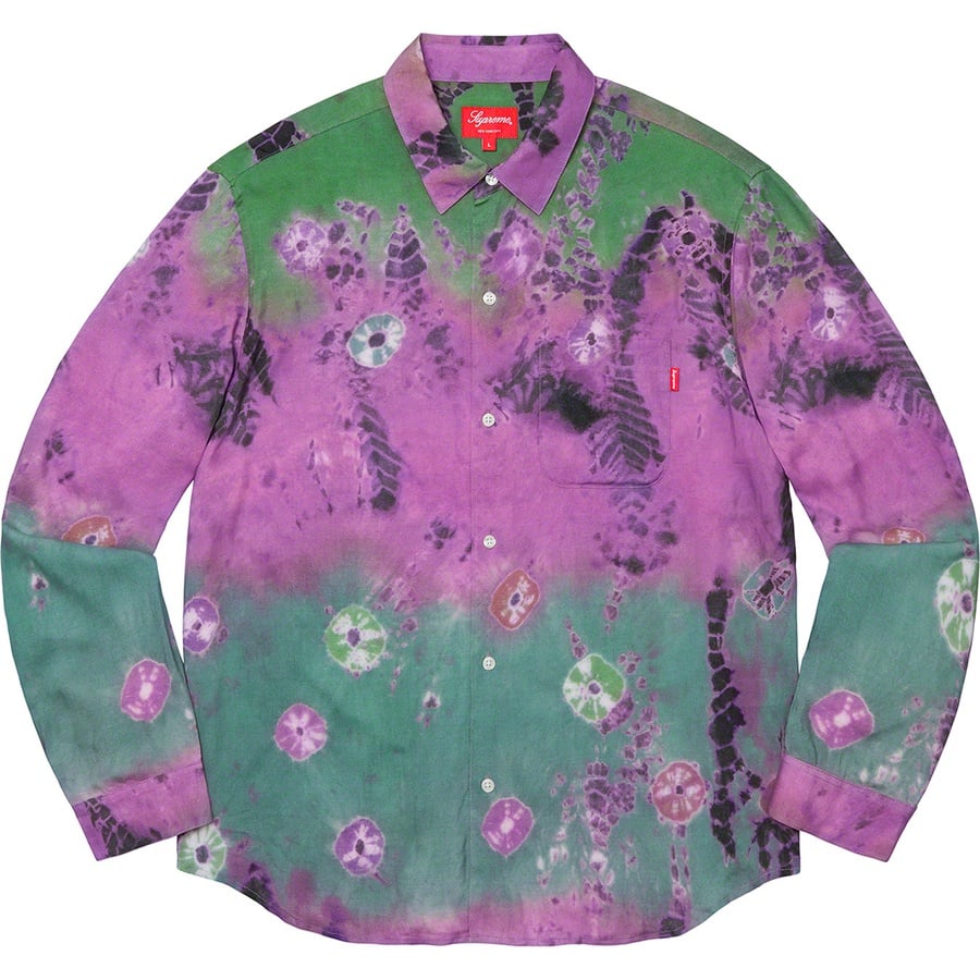 Details on Batik Print Rayon Shirt Purple from fall winter
                                                    2019 (Price is $138)