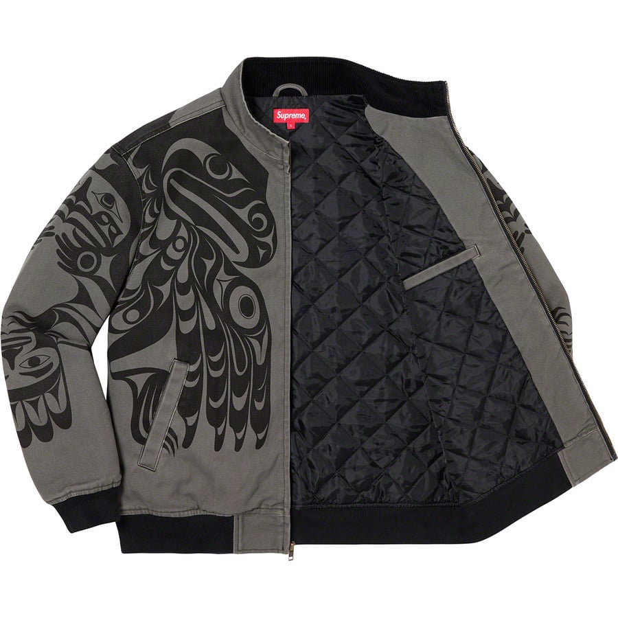 Supreme Makah Zip Up Jacket (FW19) - Grey - $198